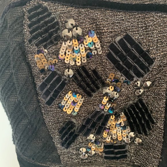 Embellished Strapless Party Dress - Picture 3 of 4